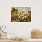 Schlacht um Antietam Showing General McClellan 186 Poster (Küche)