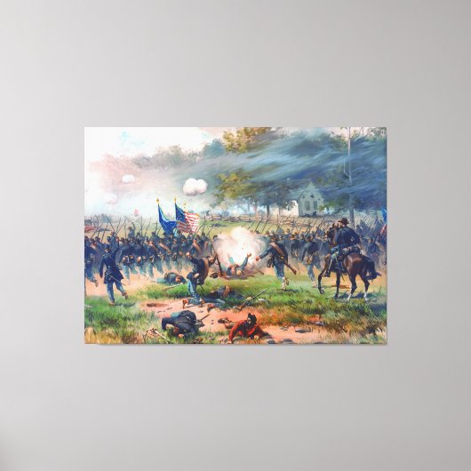 Schlacht um Antietam Thure de Thulstrup 1887 Wiede Leinwanddruck (Vorderseite)