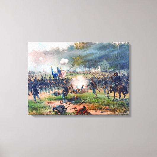 Schlacht um Antietam Thure de Thulstrup 1887 Wiede Leinwanddruck (Vorderseite)