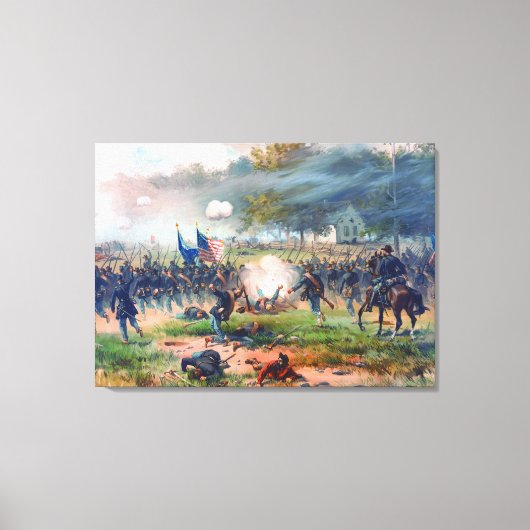 Schlacht um Antietam Thure de Thulstrup 1887 Wiede Leinwanddruck (Vorderseite)