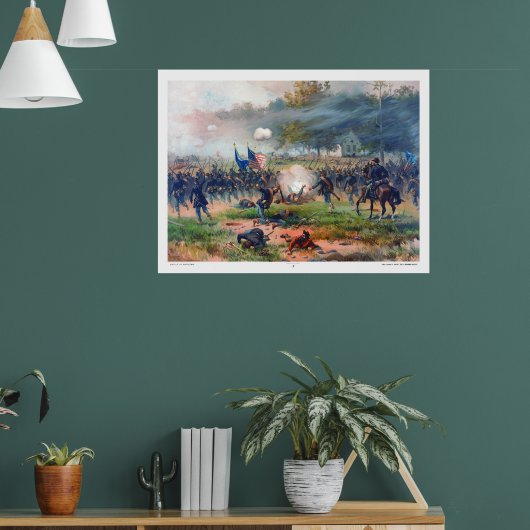 Schlacht um Antietam Thure de Thulstrup 1887 Wiede Poster (Wohnzimmer 1)