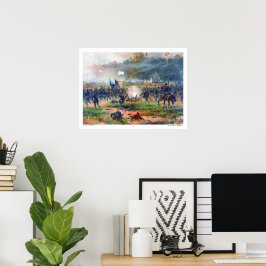 Schlacht um Antietam Thure de Thulstrup 1887 Wiede Poster