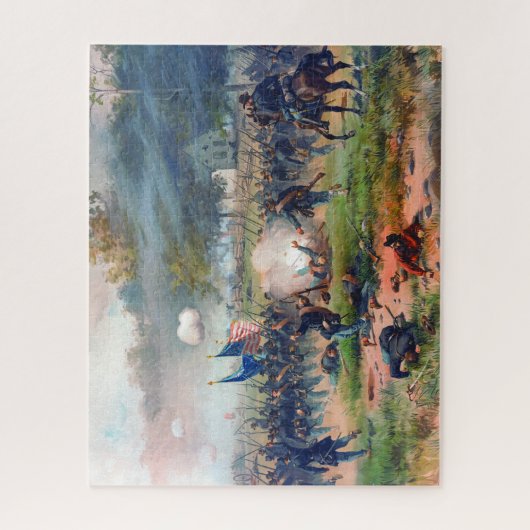 Schlacht um Antietam Thure de Thulstrup 1887 Wiede Puzzle (Vertikal)