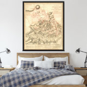 Schlacht um Brandywine American Revolution Karte 1 Leinwanddruck (Insitu (Schlafzimmer))