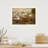 Schlacht um Bull Run von Kurz und Allison 1889 Poster (Küche)