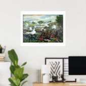 Schlacht um Bullen — Ziviler Krieg Poster (Heimbüro)