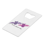 Schlacht um deine Fledermäuse Geldbeutel Flaschenöffner (Vorderseite Schrägansicht)