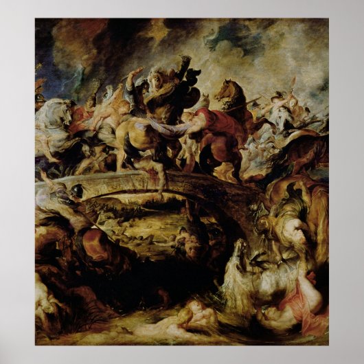 Schlacht um die Amazonas und Griechen, c.1617 Poster (Vorne)