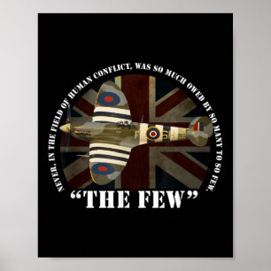 Schlacht um die britische Raf Aircraft Spitfire di Poster