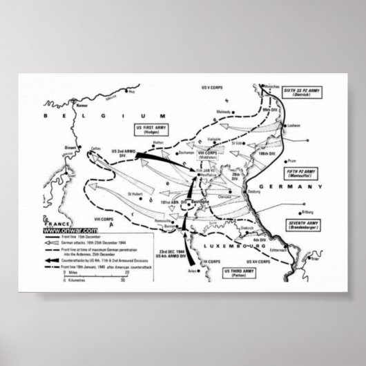 Schlacht um die Bulge Poster (Vorne)