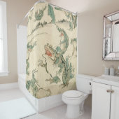 Schlacht um die Frösche - Kawanabe Kyosai Duschvorhang (Beispiel)