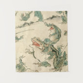 Schlacht um die Frösche - Kawanabe Kyosai Wandteppich (Vorderseite)