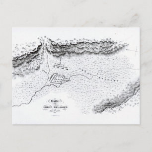 Schlacht um die Großen Wiesen, 3. Juli 1754 Postkarte