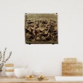 Schlacht um die Lapiths und die Jahrhunderte von M Poster (Küche)