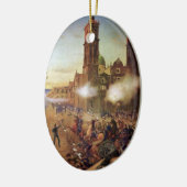 Schlacht um die mexikanische Geschichte Puebla Keramik Ornament (Links)