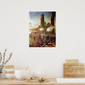 Schlacht um die mexikanische Geschichte Puebla Poster (Küche)