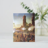 Schlacht um die mexikanische Geschichte Puebla Postkarte (Stehend Vorderseite)