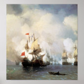 Schlacht um die Straße von Chios Poster (Vorne)