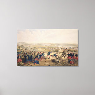 Schlacht um die Tchernaja, August 16. 1855, Platte Leinwanddruck