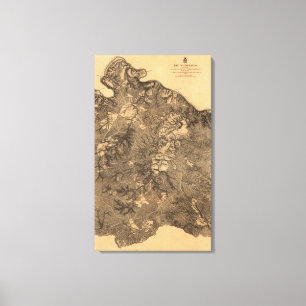 Schlacht um die Wildnis - Panoramablick aus dem Zi Leinwanddruck