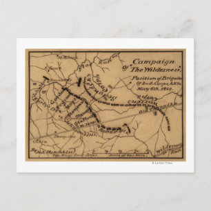 Schlacht um die Wildnis - Panoramablick aus dem Zi Postkarte