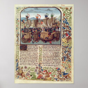 Schlacht um Ecluse, von 'Froissart's Chronicle' Poster