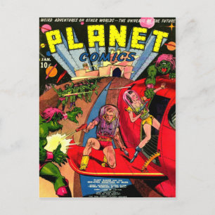 Schlacht um ein Augenraummonster Postkarte