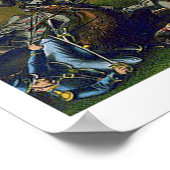 Schlacht um Fünf Gabel Kurz & Allison Lithograph Poster (Ecke)