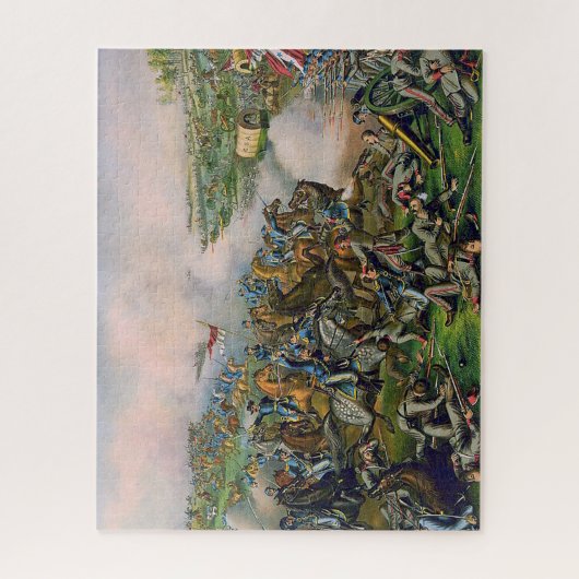 Schlacht um Fünf Gabel Kurz & Allison Lithograph Puzzle (Vertikal)