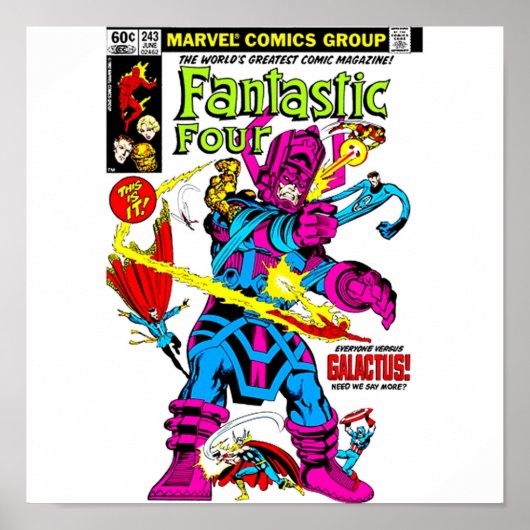 Schlacht um Galactus TShirt Poster (Vorne)