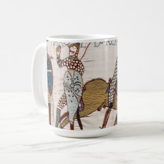 Schlacht um Hastings - Bayeux Tapestry King Harold Kaffeetasse (Vorderseite Links)