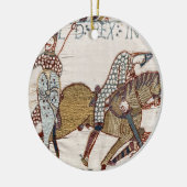 Schlacht um Hastings - Bayeux Tapestry King Harold Keramik Ornament (Links)