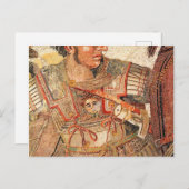 Schlacht um Issus Mosaik Alexander der Große Postkarte (Vorne/Hinten)