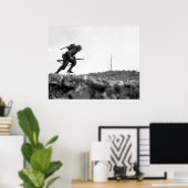 Schlacht um Okinawa-Malerei Poster (Heimbüro)