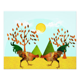 Schlacht um Rooster Fotodruck
