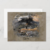 Schlacht um Rorke's Drift 1879 Postkarte (Vorne/Hinten)