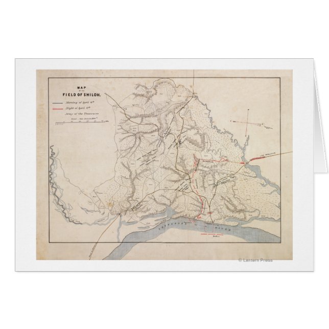 Schlacht um Shiloh - Panoramablick auf den Zivilen (Vorderseite (Horizontal))