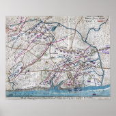 Schlacht um Shiloh - Panoramablick auf den Zivilen Poster (Vorne)