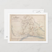 Schlacht um Shiloh - Panoramablick auf den Zivilen Postkarte (Vorne/Hinten)