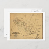 Schlacht um Shiloh - Panoramablick auf den Zivilen Postkarte (Vorne/Hinten)