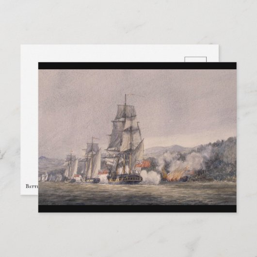 Schlacht um Valcour Island Postkarte (Vorne/Hinten)