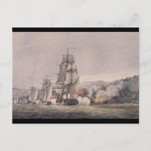 Schlacht um Valcour Island Postkarte (Vorderseite)