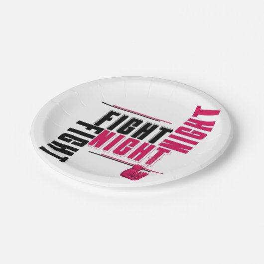 Schlacht und Kälte Pappteller (Schrägansicht)