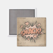 SCHLACHT! Vintages Comic Buch Steampunk Pop Kunst Magnet (Vorderseite/Rückseite)