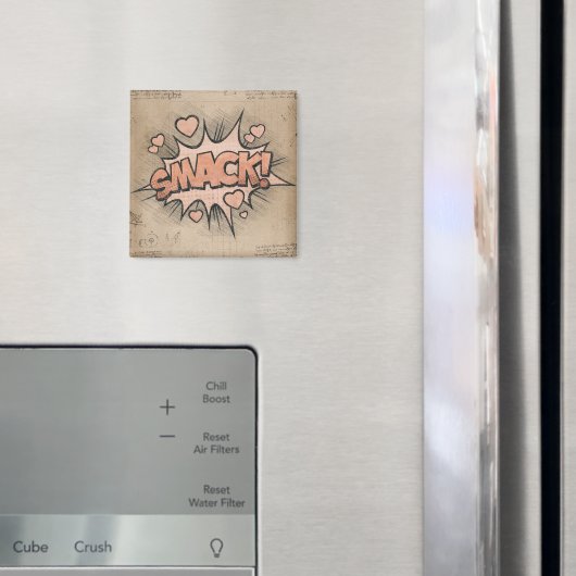SCHLACHT! Vintages Comic Buch Steampunk Pop Kunst Magnet (In Situ (Kühlschrank))