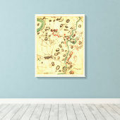 Schlacht von Antietam - Panoramabalkarte Ziviler K Leinwanddruck (Insitu (Holzboden))