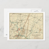 Schlacht von Antietam - Panoramablick auf den Zivi Postkarte (Vorne/Hinten)