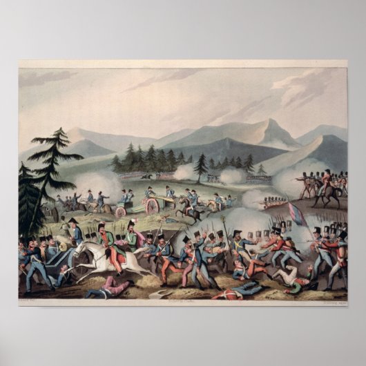 Schlacht von Barrosa von I. Clarke Poster (Vorne)