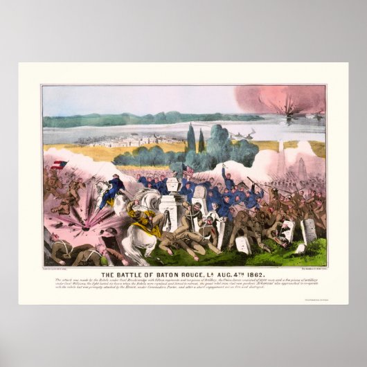 Schlacht von Baton Rouge bis 1862 Poster (Vorne)