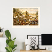 Schlacht von Chattanooga durch Kurz und Allison 18 Poster (Heimbüro)